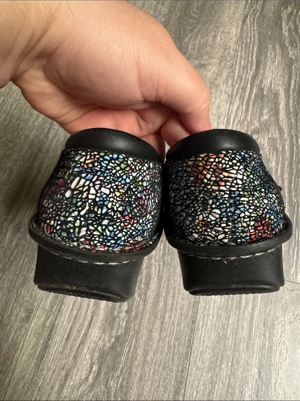Alegria Shoes sandals size 9- 39 Black Multicolor